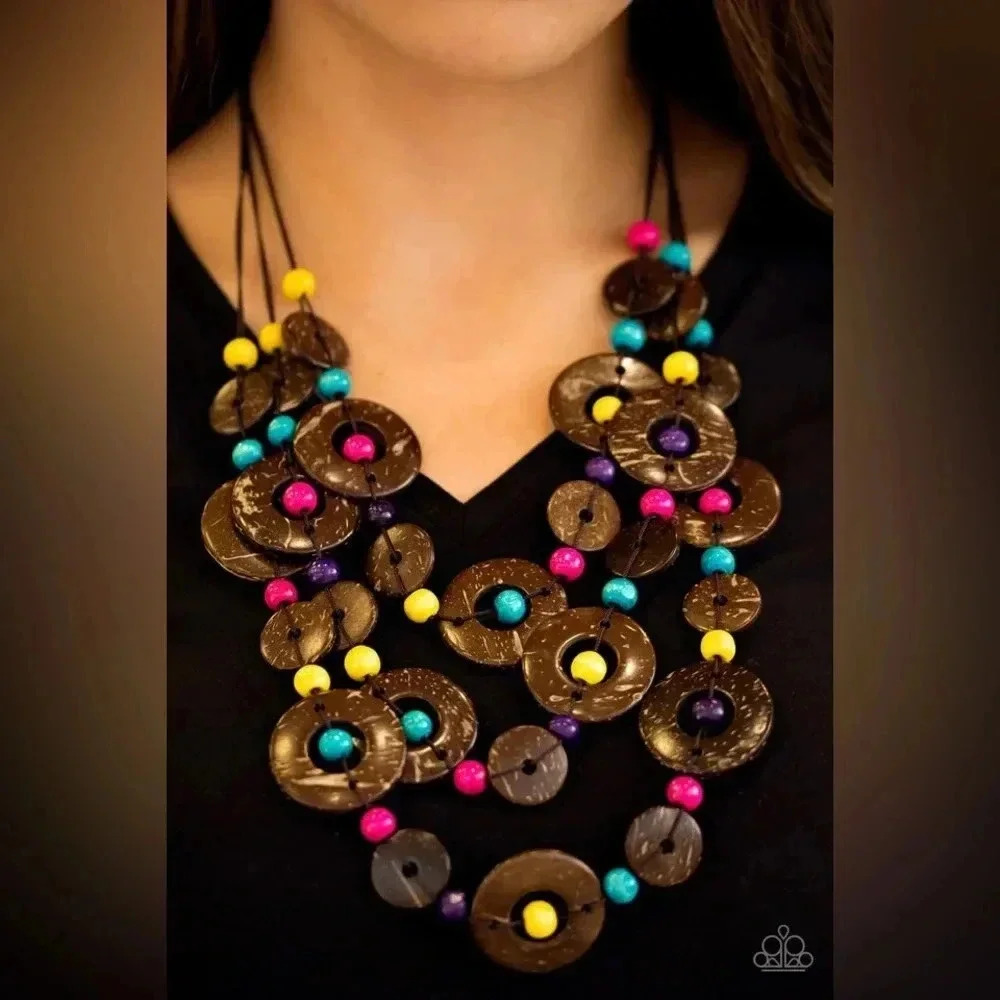 Paparazzi ♥ Bahama Bungalow - Multi‎  Color ♥ Necklace